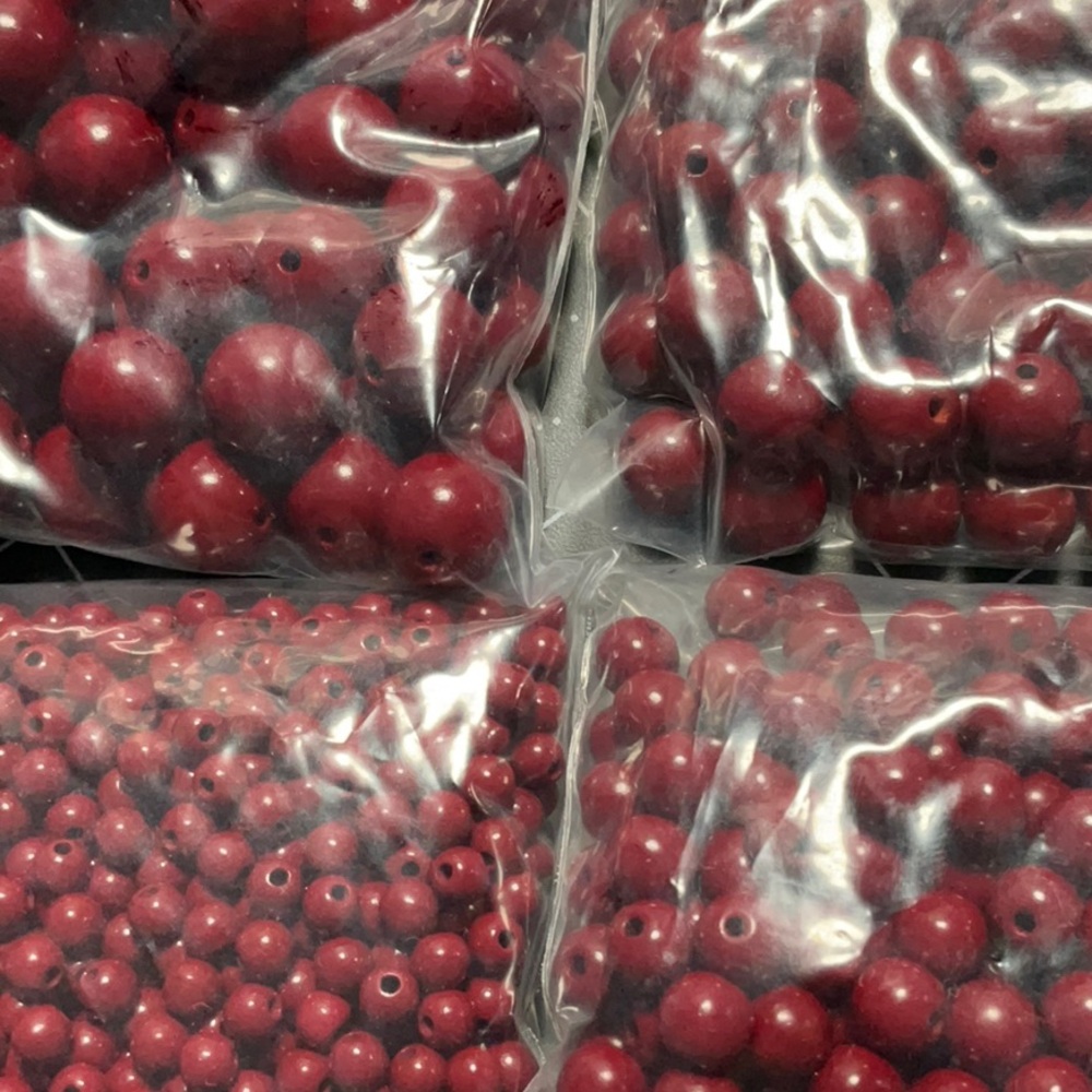 High Quality Dark Cinnabar Beads
